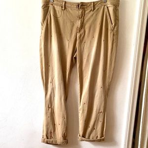 Anthropologie Pilcro Khakis Paint Detail S…